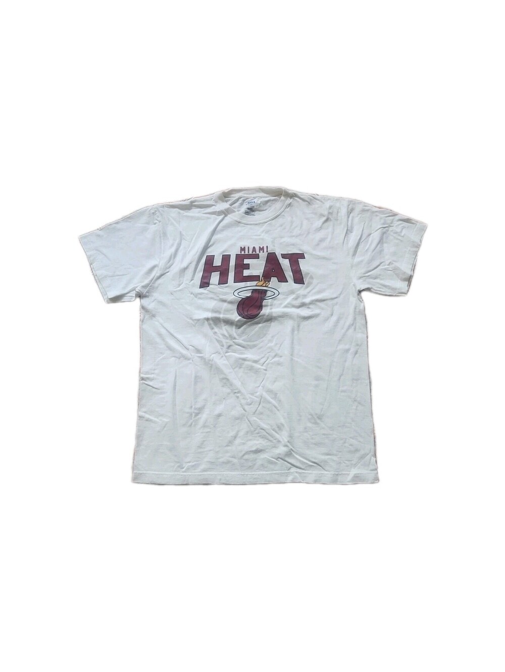 Miami Heat Shirt Adult XL White Basketball NBA Basketball Sports Hoops Mens